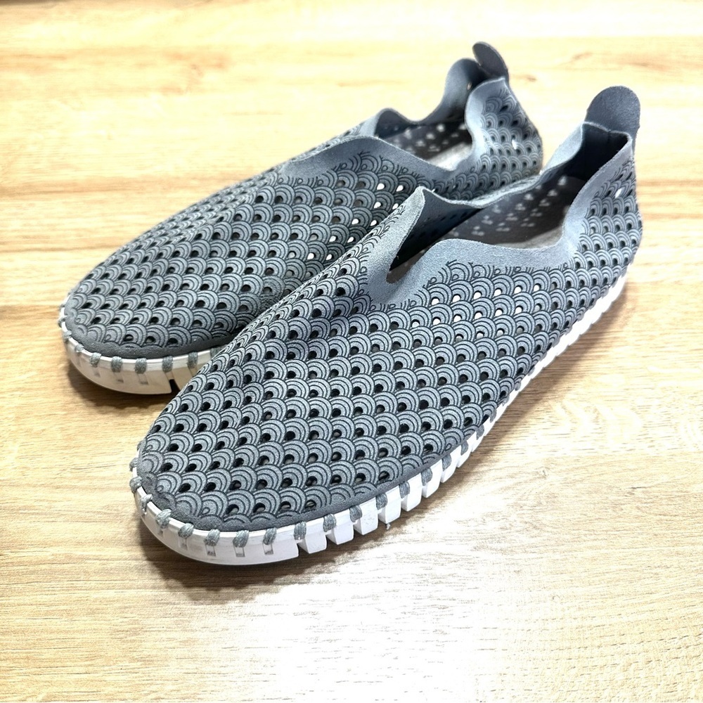 Ilse Jacobsen Leather Tulip‎ Slip On Sneaker Olive Green Comfort